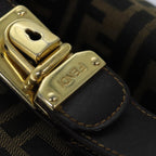 FENDI Zucca Canvas Vanity Cosmetic Pouch Brown Black75223