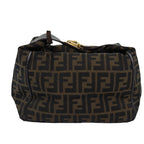 FENDI Zucca Canvas Vanity Cosmetic Pouch Brown Black75223