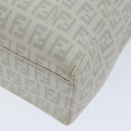FENDI Zucchino Canvas Hand Bag White75224