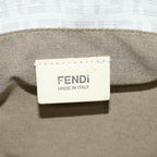 FENDI Zucchino Canvas Hand Bag White75224