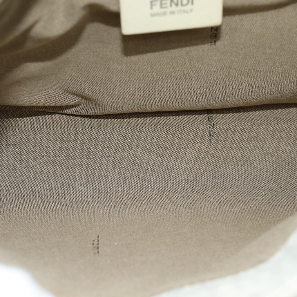 FENDI Zucchino Canvas Hand Bag White75224