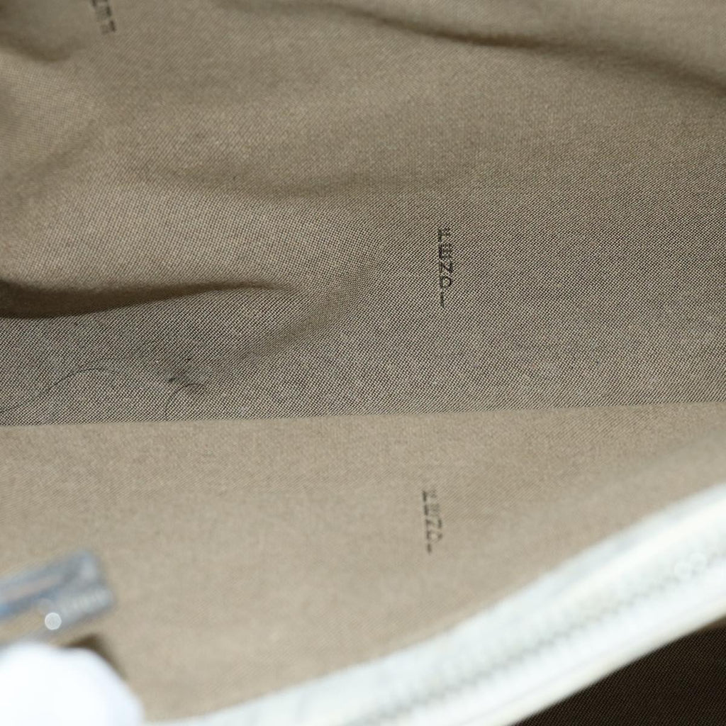 FENDI Zucchino Canvas Hand Bag White75224