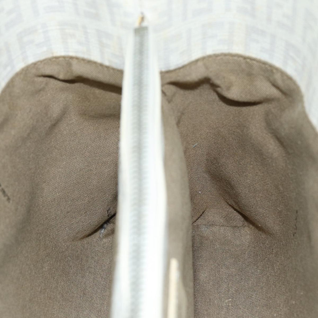 FENDI Zucchino Canvas Hand Bag White75224