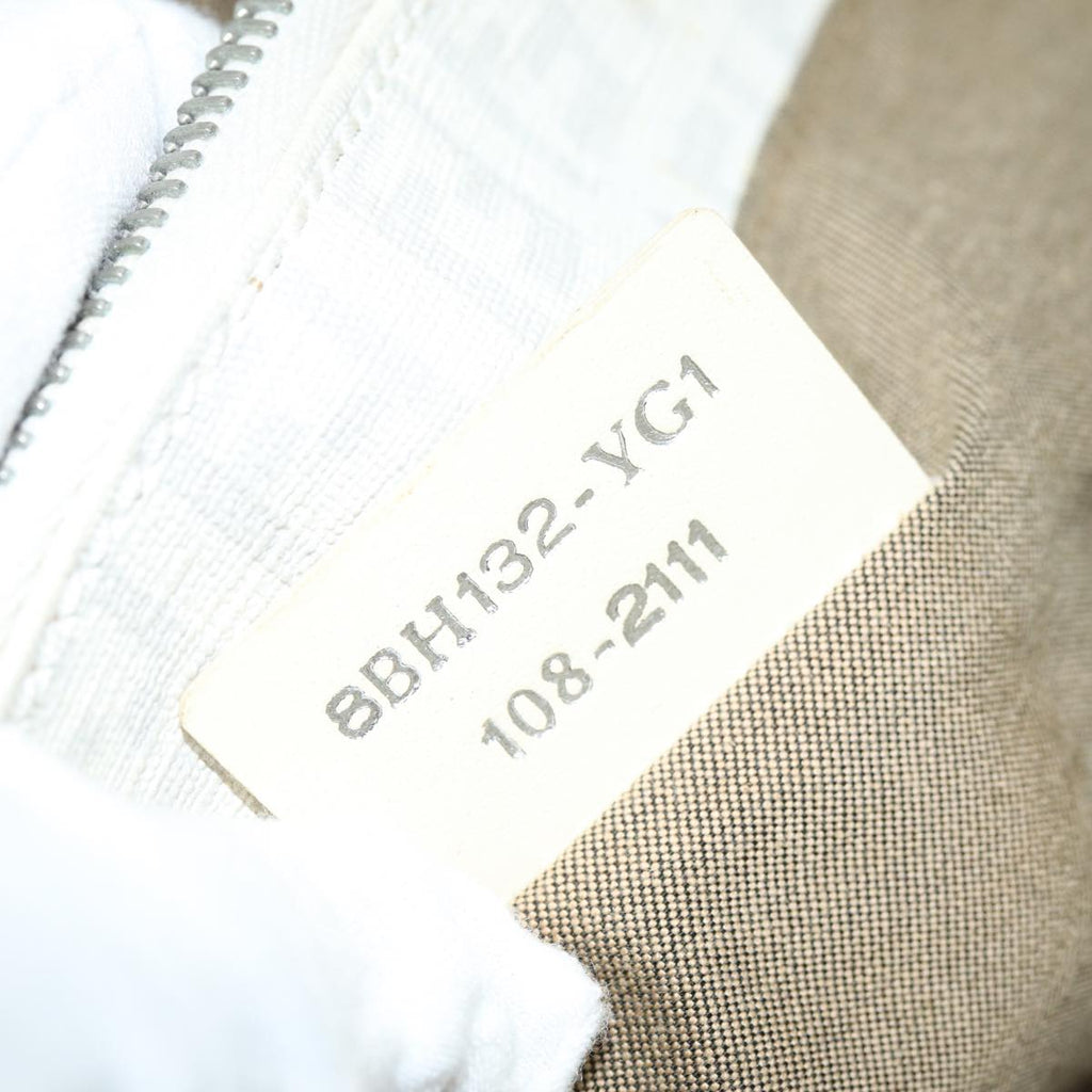 FENDI Zucchino Canvas Hand Bag White75224