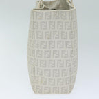 FENDI Zucchino Canvas Hand Bag White75224