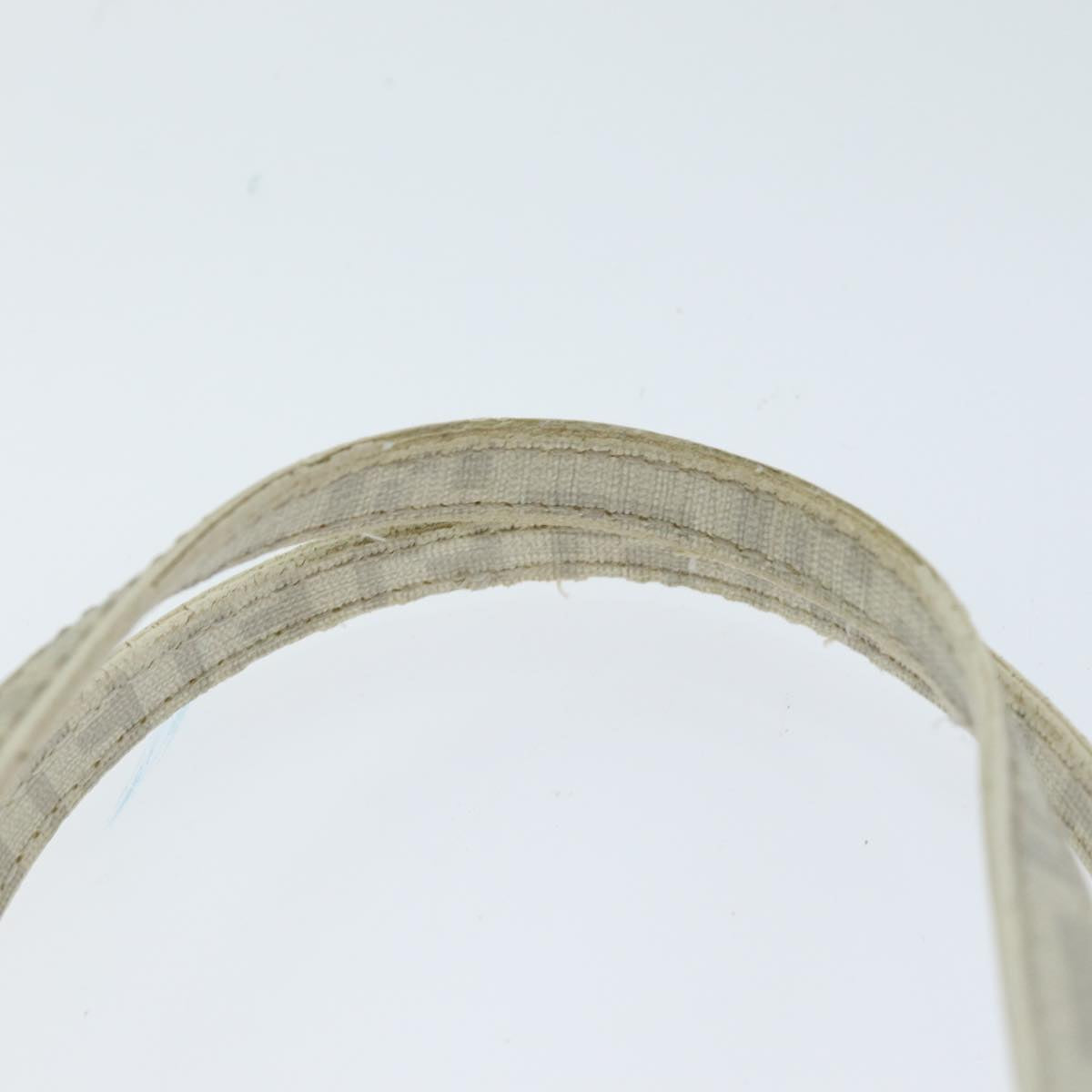 FENDI Zucchino Canvas Hand Bag White75224