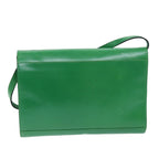 CELINE Shoulder Bag Leather Green  75227A