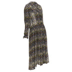 Chloe viscose bohemian print midi dress
