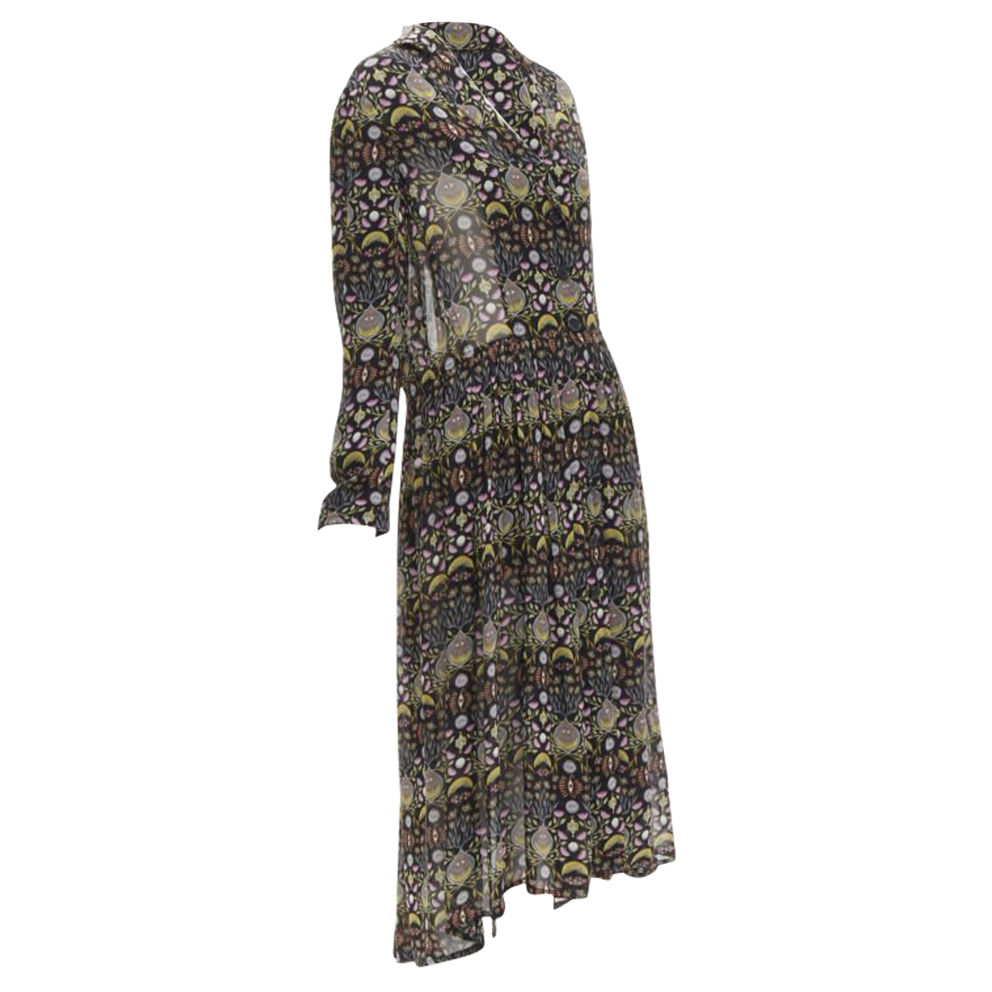 Chloe viscose bohemian print midi dress