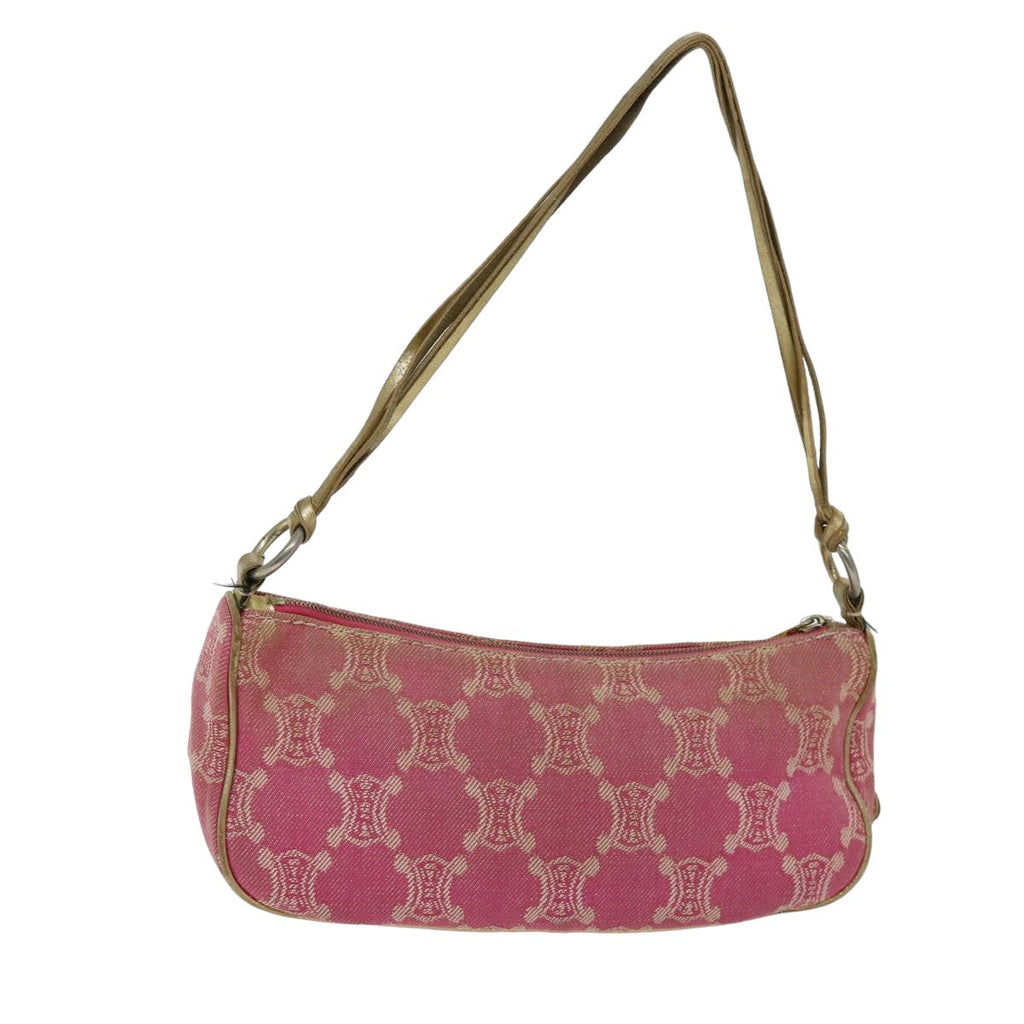 CELINE Macadam Canvas Accessory Pouch Pink  75321