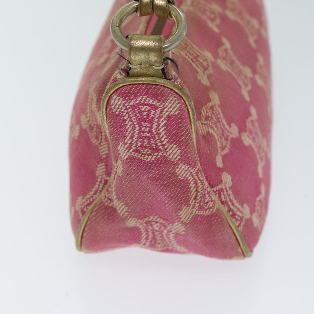 CELINE Macadam Canvas Accessory Pouch Pink  75321