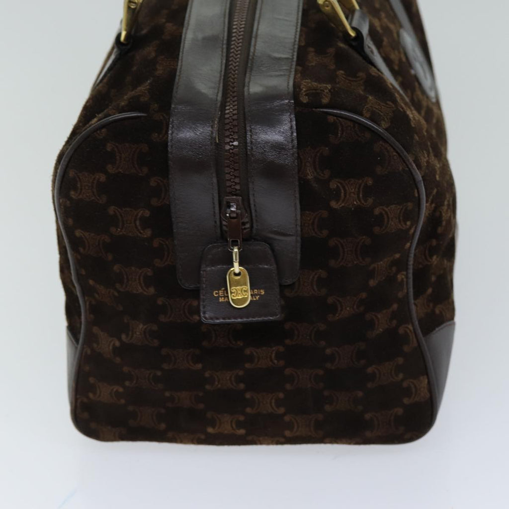 CELINE Macadam Canvas Hand Bag Brown  75324