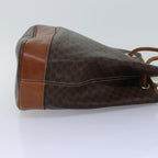 CELINE Macadam Canvas Shoulder Bag PVC Brown  75369