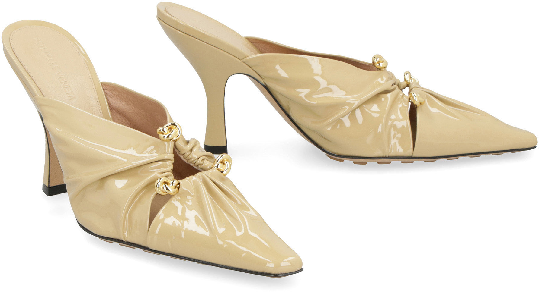 BOTTEGA VENETA Bunnie Leather Flat Sandals
