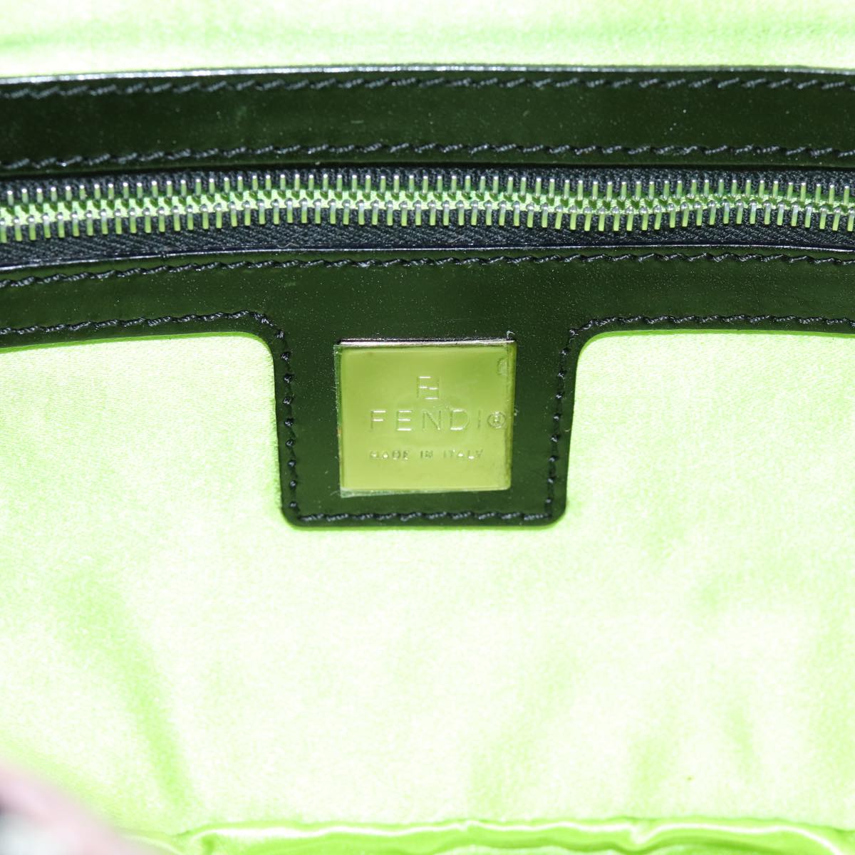 FENDI Mamma Baguette Shoulder Bag beads Black75387A