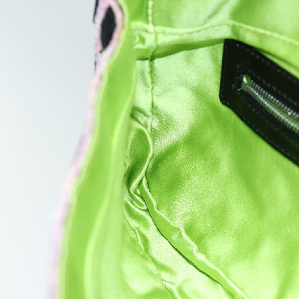 FENDI Mamma Baguette Shoulder Bag beads Black75387A