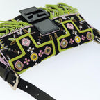 FENDI Mamma Baguette Shoulder Bag beads Black75387A