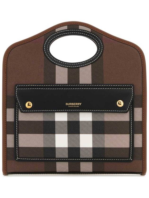 Burberry Mini Pocket Tote Bag Brown