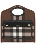 Burberry Mini Pocket Tote Bag Brown