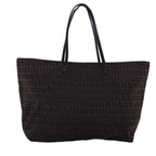 FENDI Zucchino Canvas Tote Bag Brown75428
