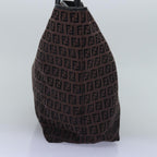 FENDI Zucchino Canvas Tote Bag Brown75428