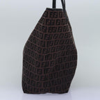 FENDI Zucchino Canvas Tote Bag Brown75428