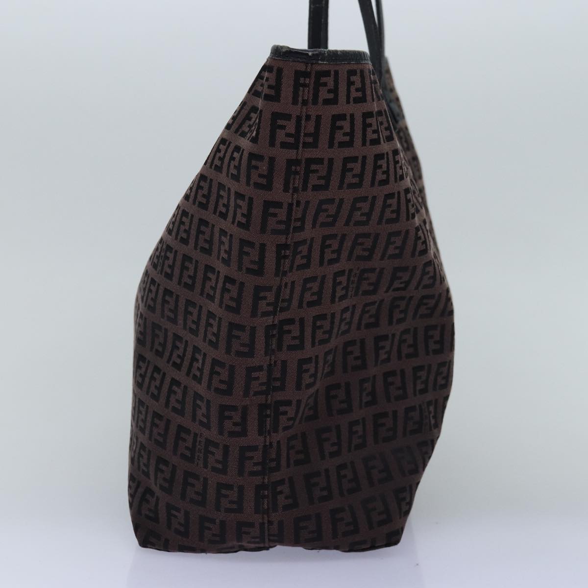FENDI Zucchino Canvas Tote Bag Brown75428