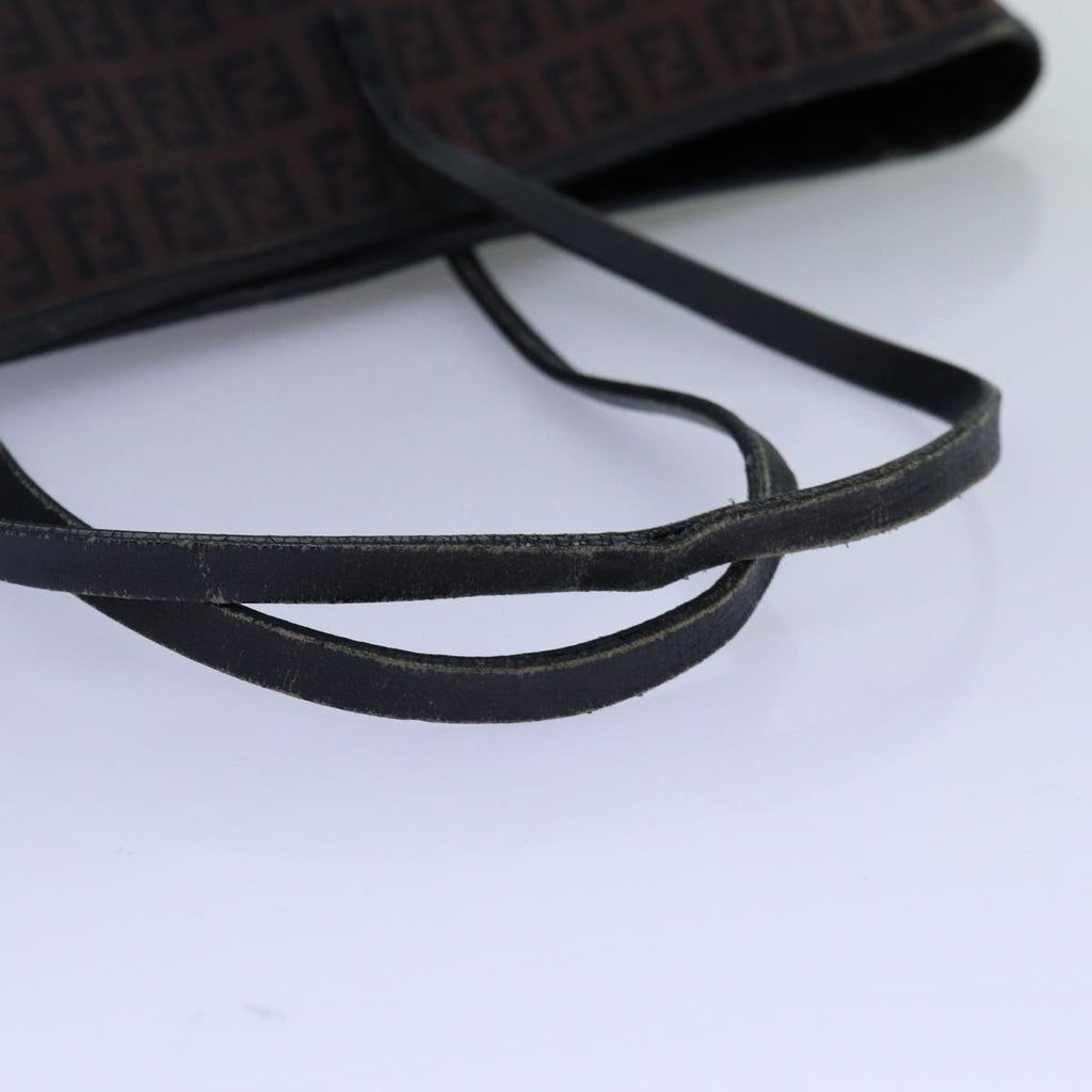 FENDI Zucchino Canvas Tote Bag Brown75428