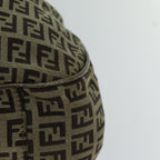 FENDI Zucchino Canvas Shoulder Bag Beige75429