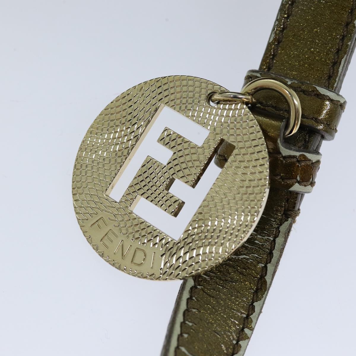 FENDI Zucchino Canvas Shoulder Bag Beige75429