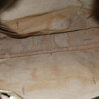 FENDI Zucchino Canvas Shoulder Bag Beige75429