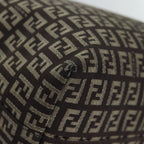 FENDI Zucchino Canvas Tote Bag Brown75430