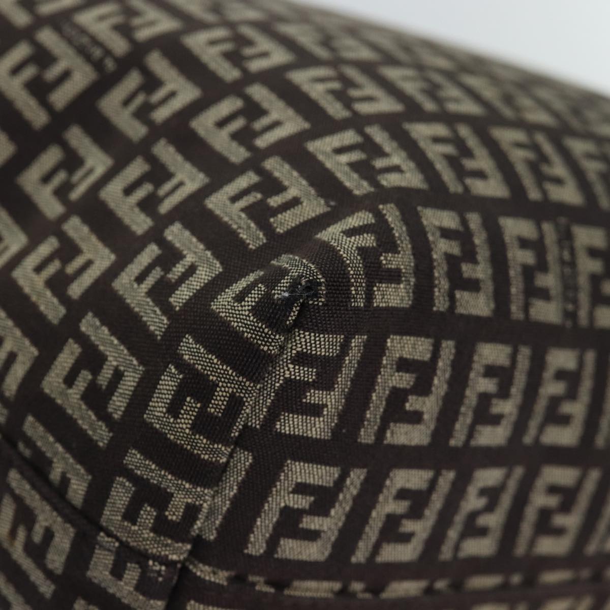 FENDI Zucchino Canvas Tote Bag Brown75430
