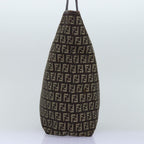 FENDI Zucchino Canvas Tote Bag Brown75430