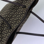 FENDI Zucchino Canvas Tote Bag Brown75430