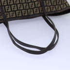 FENDI Zucchino Canvas Tote Bag Brown75430