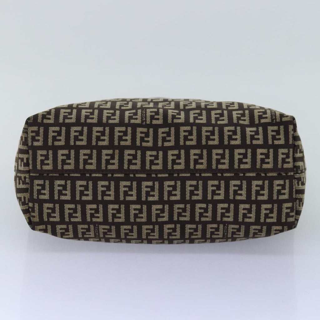 FENDI Zucchino Canvas Tote Bag Brown75430