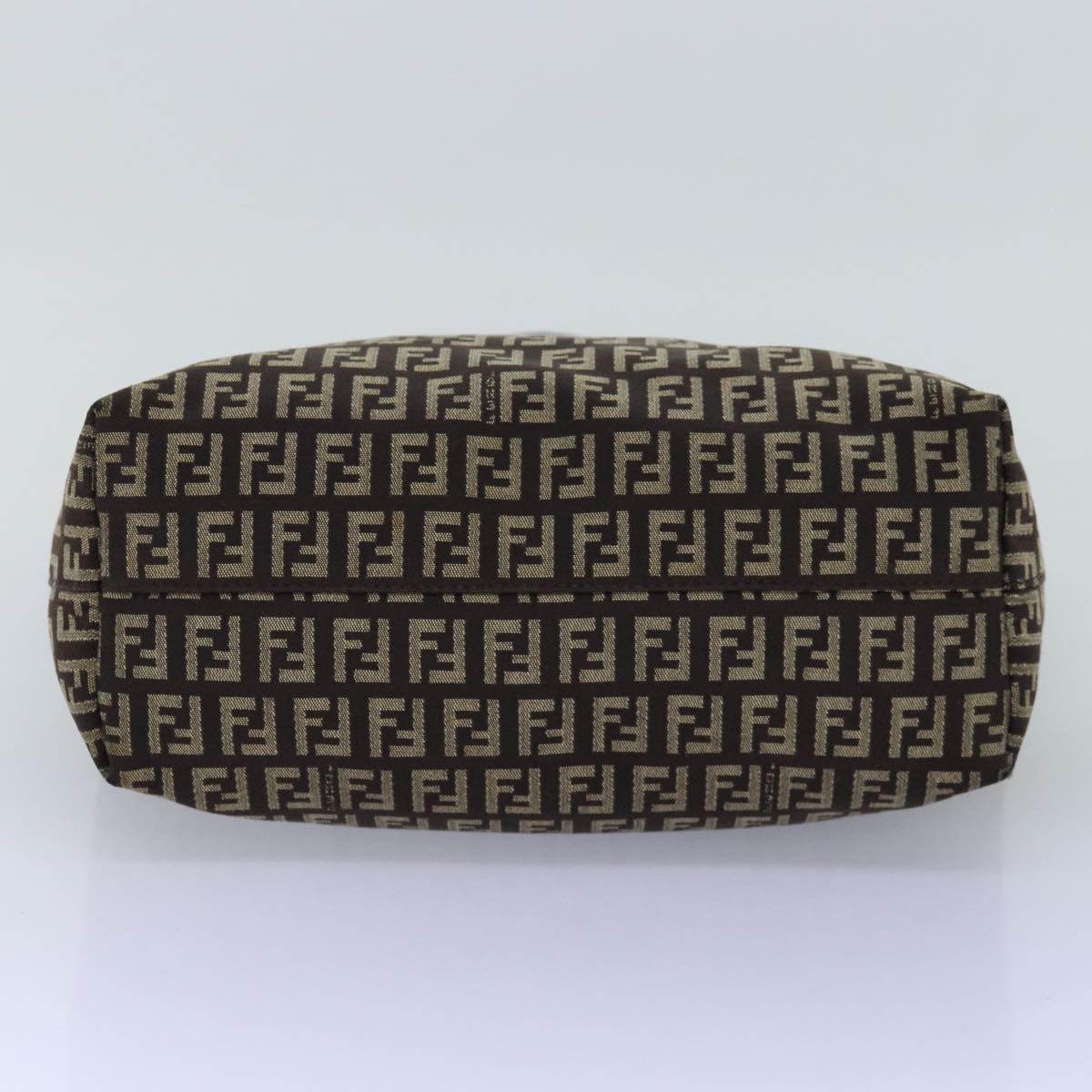 FENDI Zucchino Canvas Tote Bag Brown75430