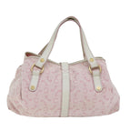 CELINE C Macadam Canvas Hand Bag Pink  75446