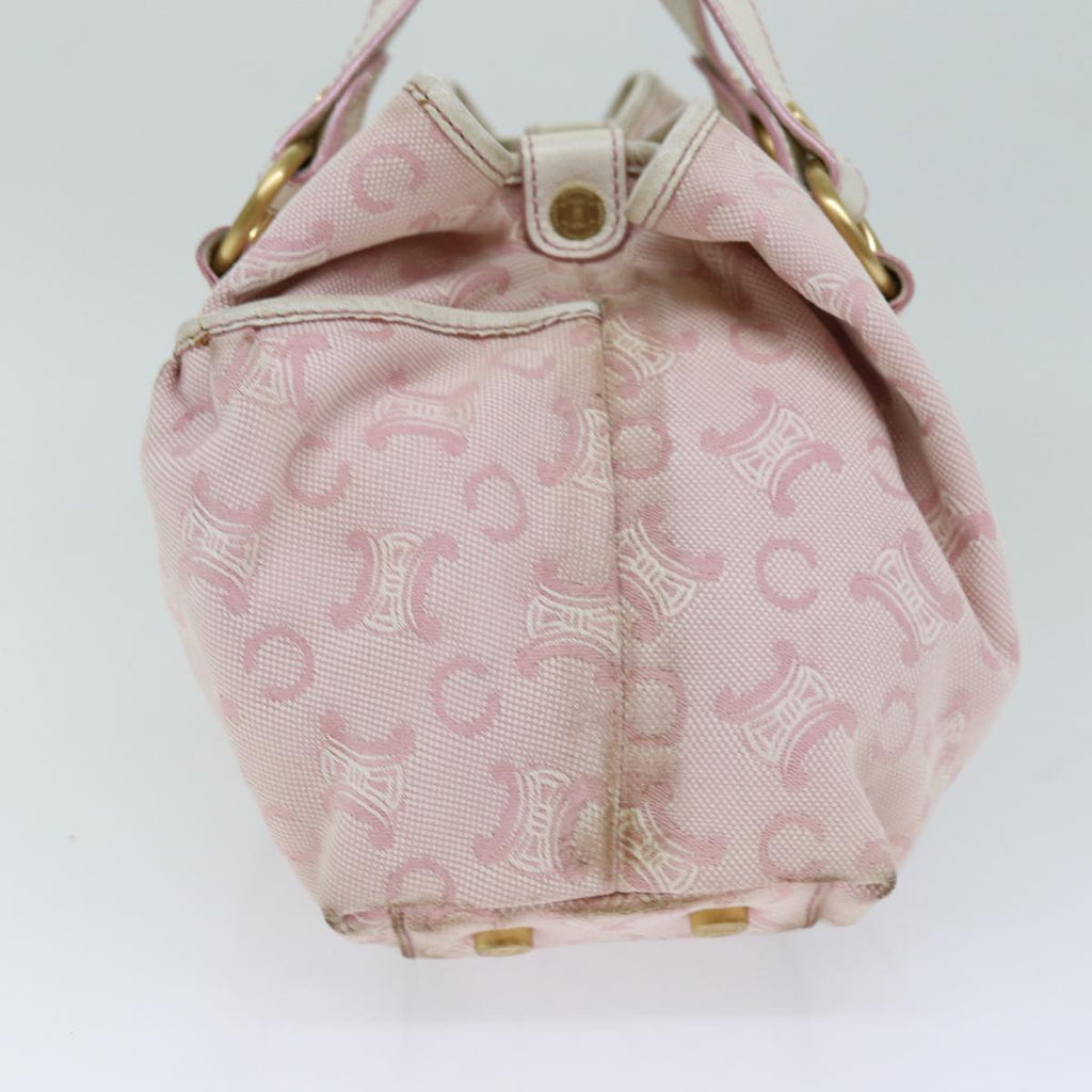 CELINE C Macadam Canvas Hand Bag Pink  75446