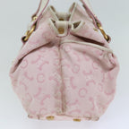 CELINE C Macadam Canvas Hand Bag Pink  75446