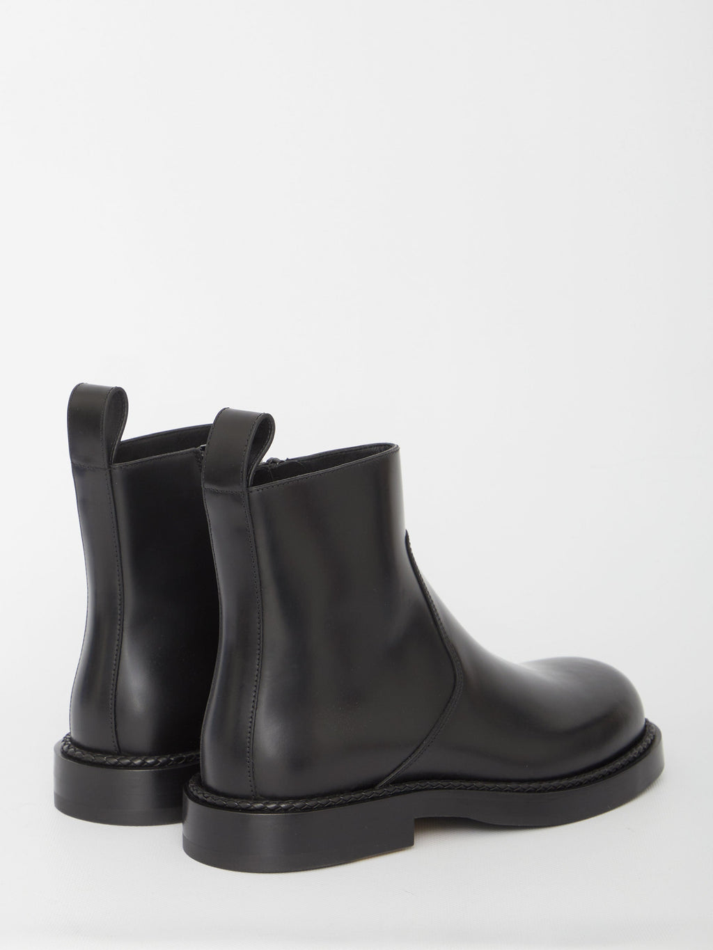 BOTTEGA VENETA Men's Leather Strut Ankle Boots