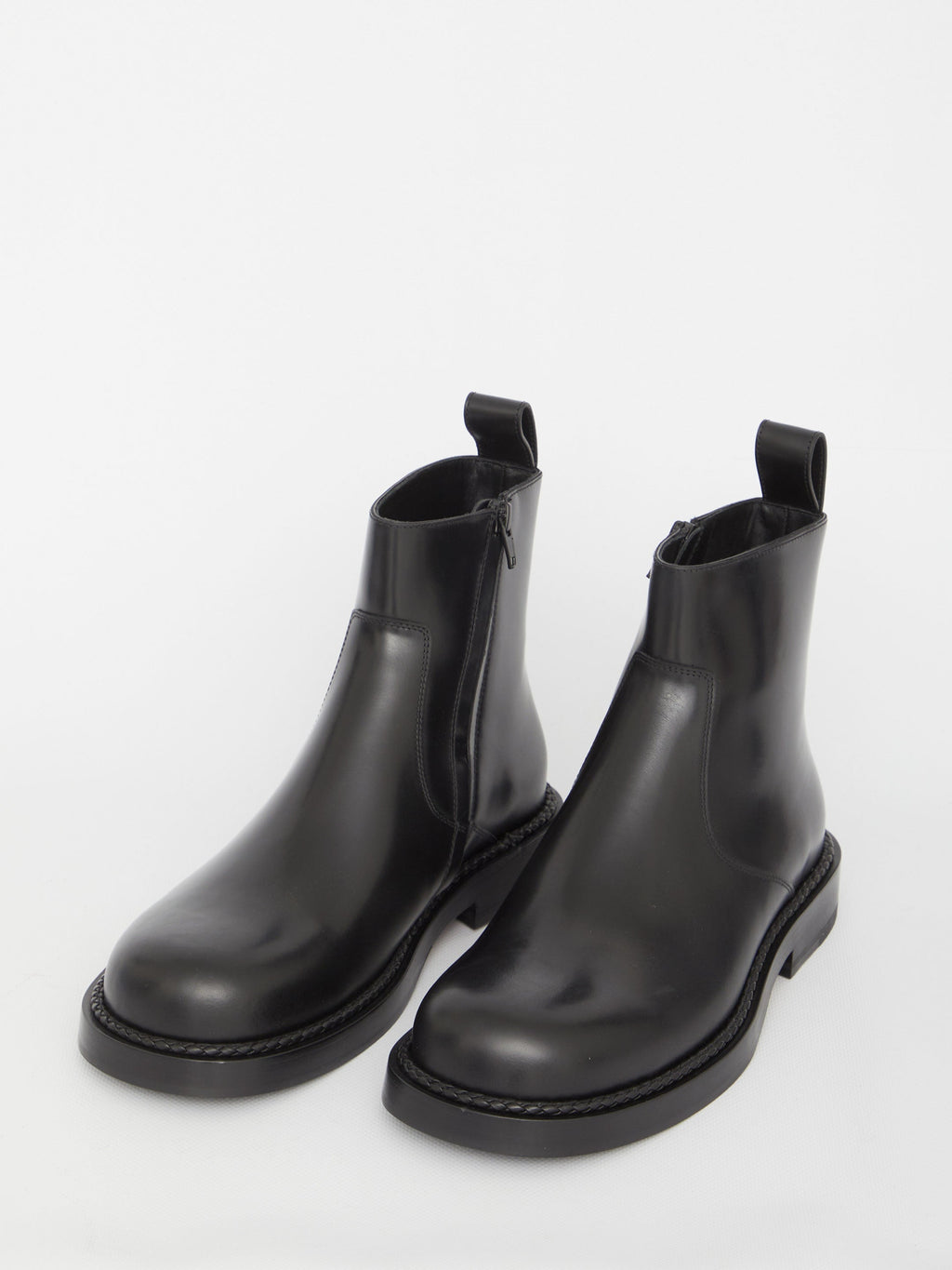 BOTTEGA VENETA Men's Leather Strut Ankle Boots