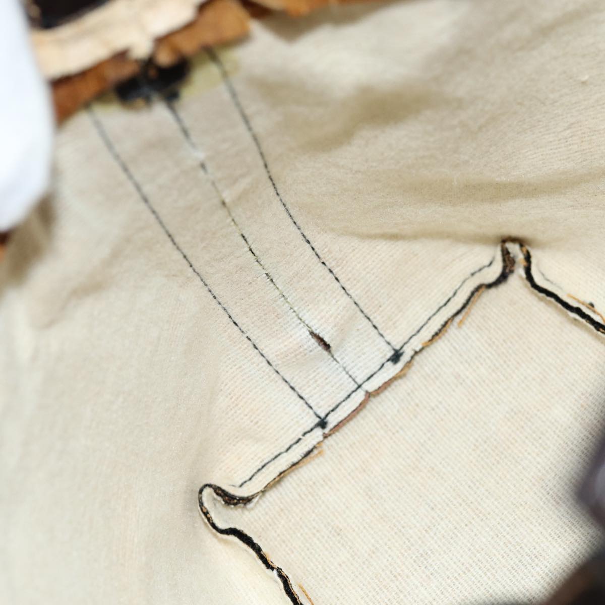 FENDI Zucca Canvas Vanity Cosmetic Pouch Brown Black75565