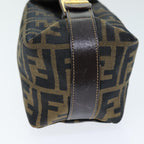 FENDI Zucca Canvas Vanity Cosmetic Pouch Brown Black75565