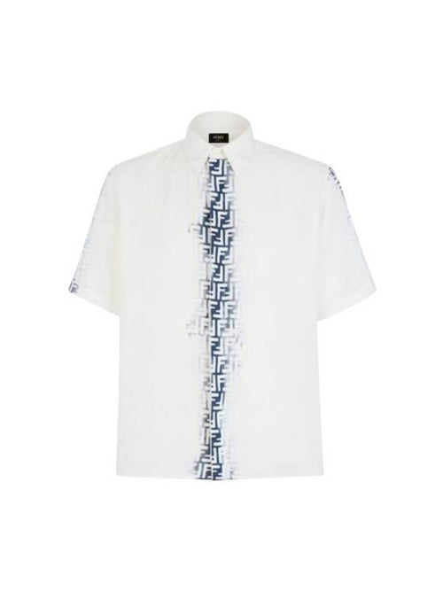 Fendi 24SS Shirt FS0966AN0RF0UB0 WHITE BLUE White