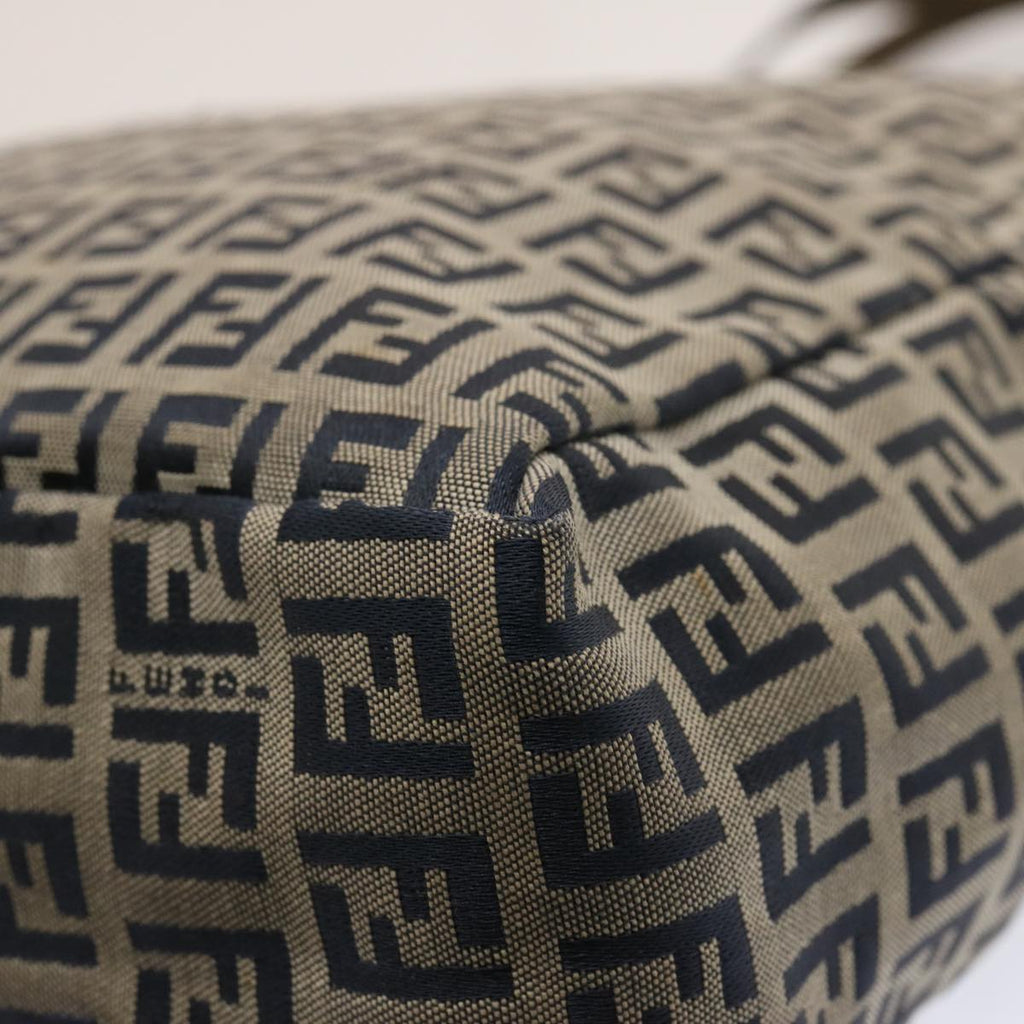 FENDI Zucchino Canvas Tote Bag Navy75609
