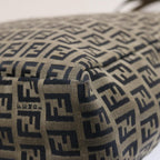 FENDI Zucchino Canvas Tote Bag Navy75609