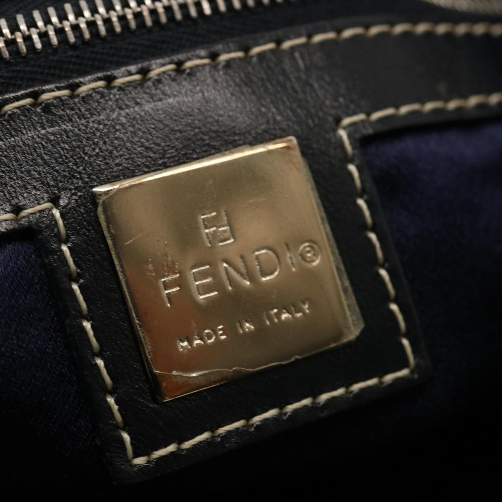FENDI Zucchino Canvas Tote Bag Navy75609