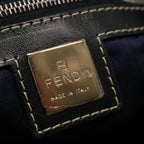FENDI Zucchino Canvas Tote Bag Navy75609